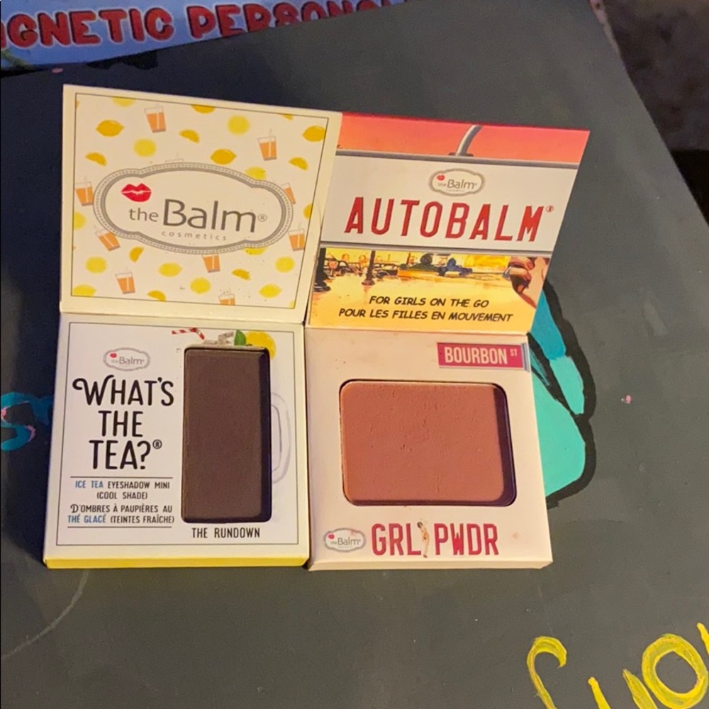 The balm eyeshadow and blush